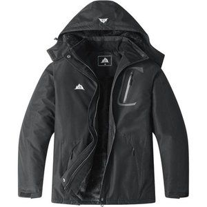 Plus Size Winter Ski Jacket Windproof Windbreaker Hooded Coats For Women